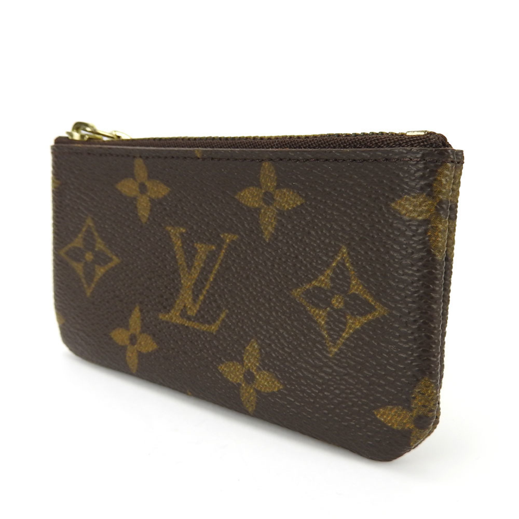 Louis Vuitton Wallet/Coin Case Pochette Cle M62650 Monogram Canvas Brown Compact Women's Men's LOUIS VUITTON