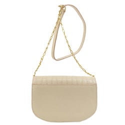 BALLY Chain Shoulder Bag Leather Women's