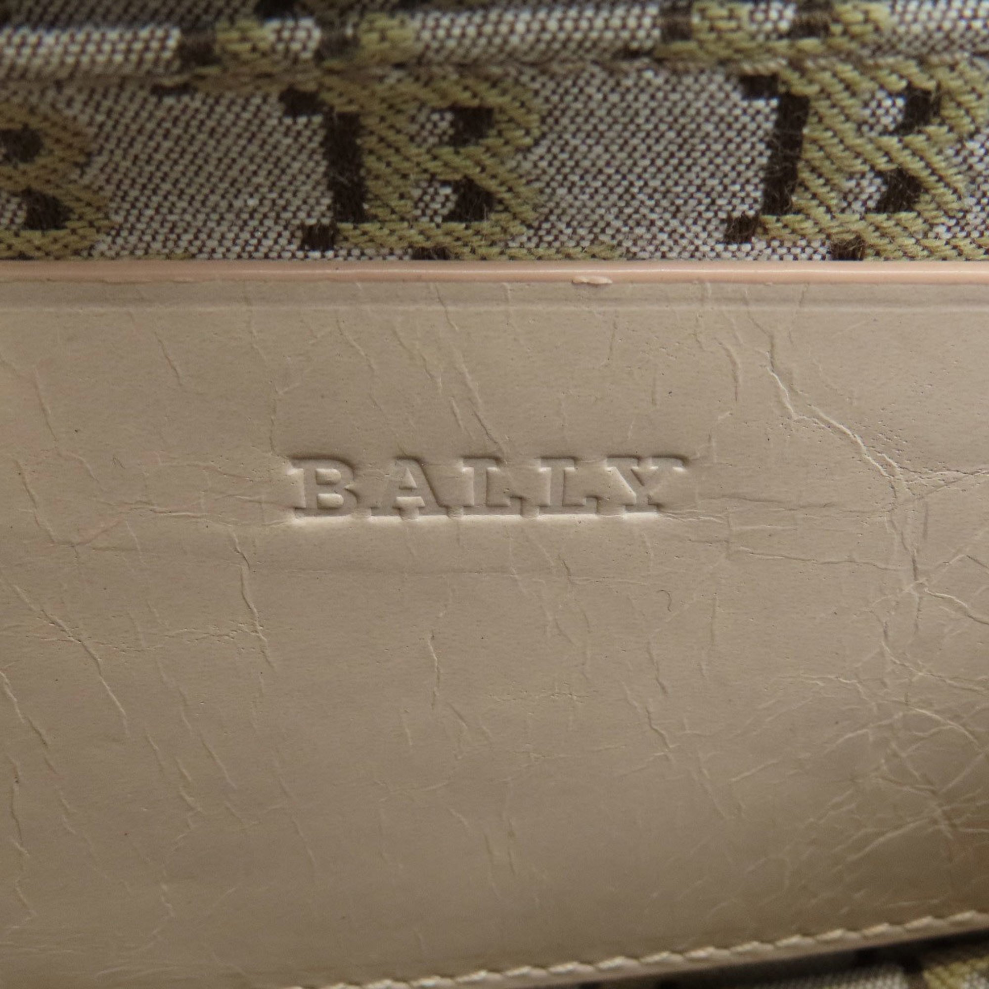 BALLY Chain Shoulder Bag Leather Women's