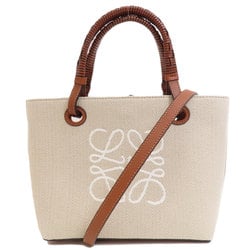 LOEWE Anagram Tote Handbag Calf/Jacquard Women's