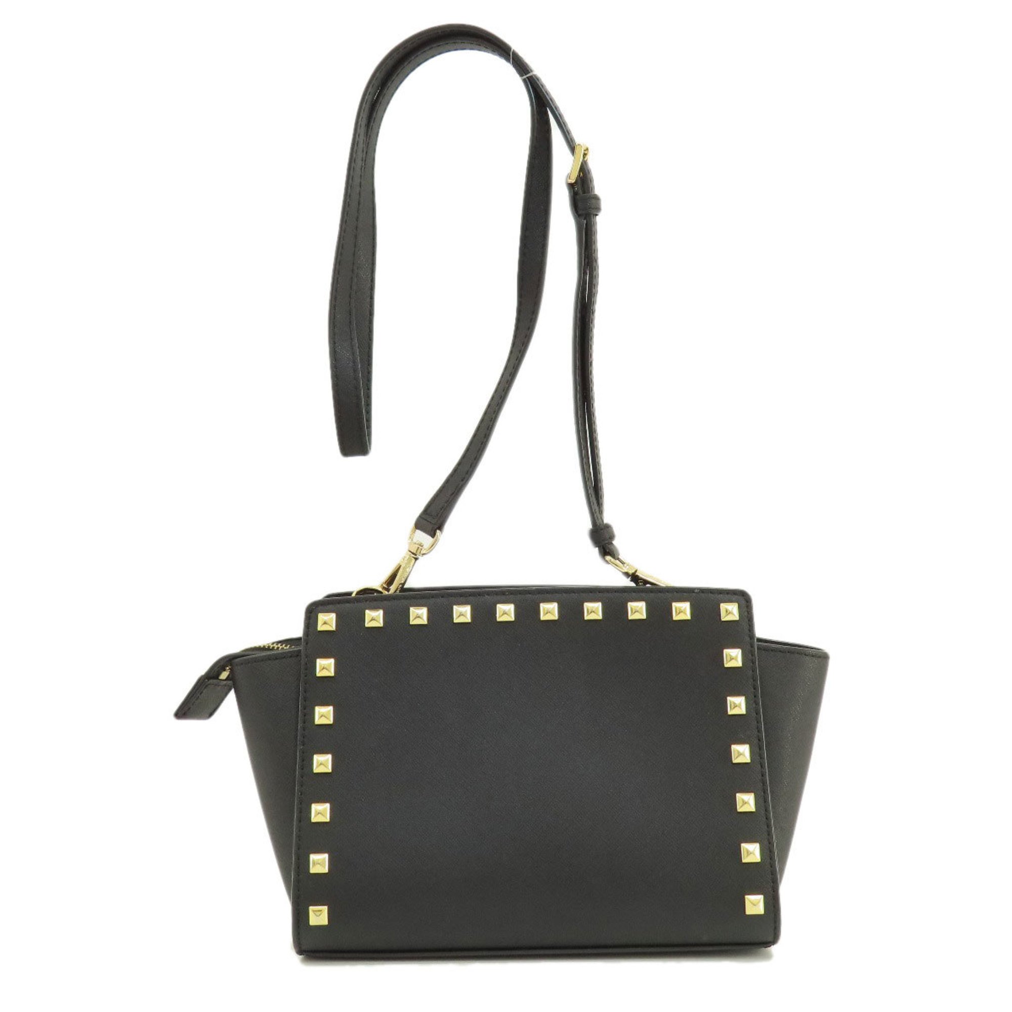 Michael Kors Long Shoulder Studded Bag Leather Women's