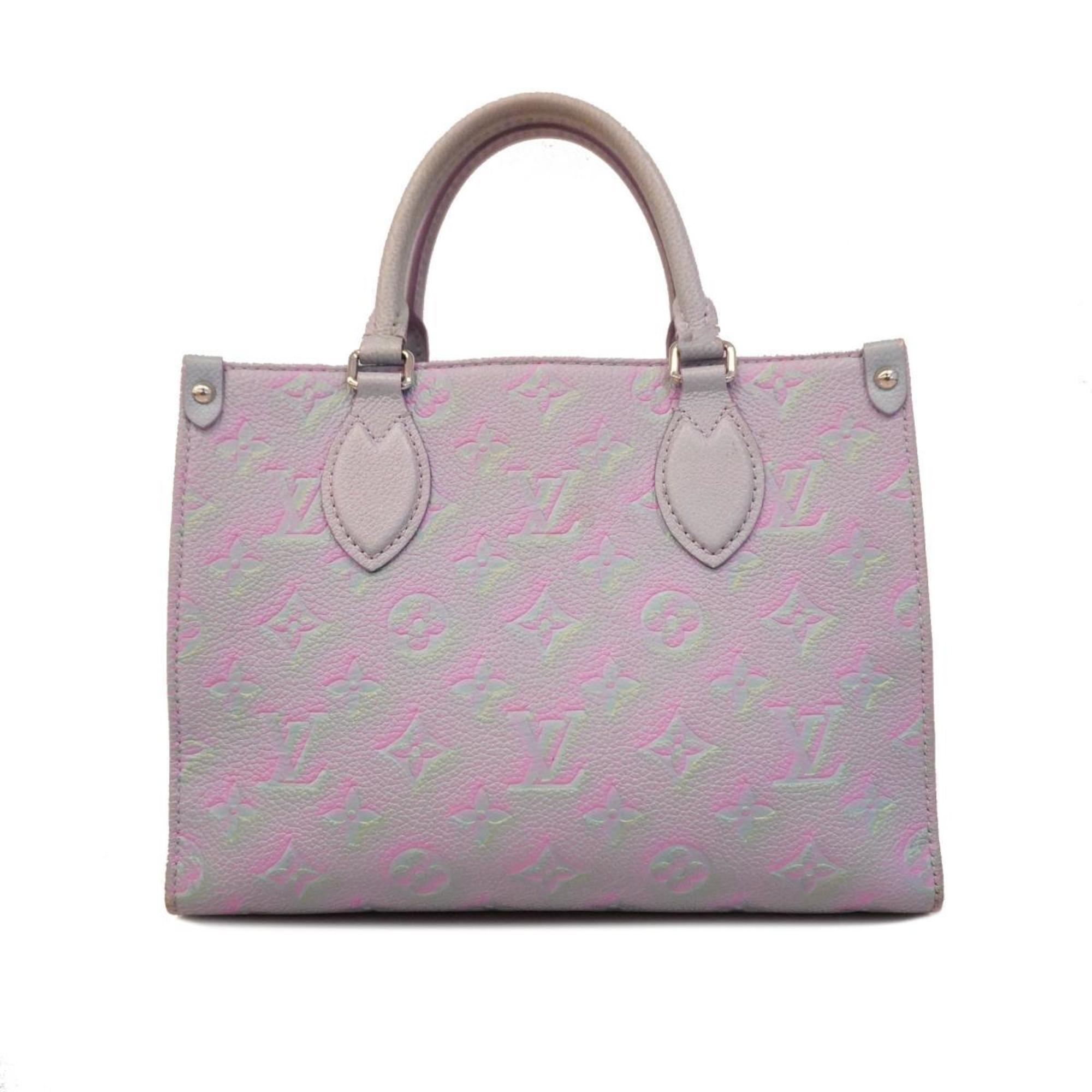 Louis Vuitton Handbag Monogram Empreinte On the Go PM M46067 Lilac Ladies