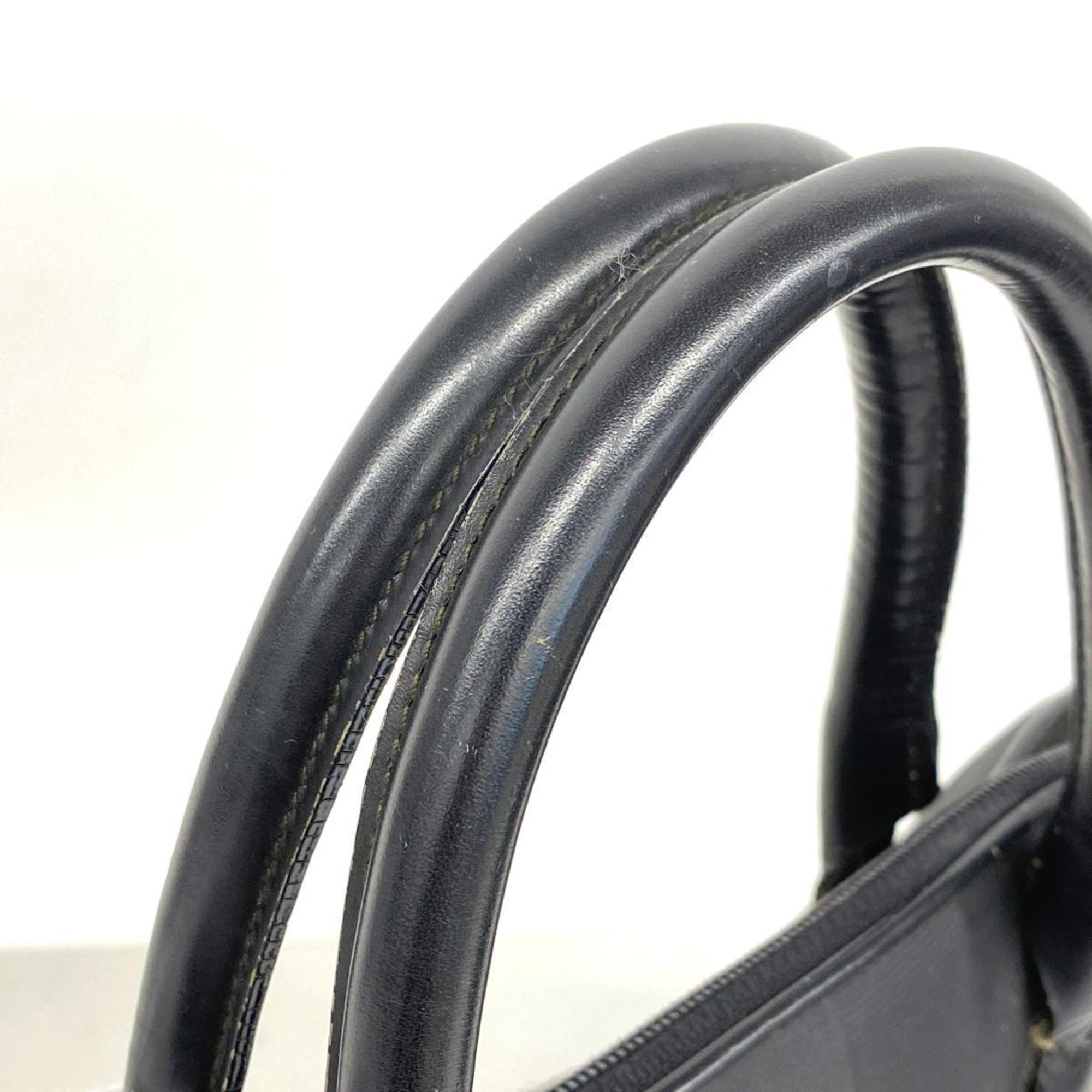 Fendi handbag pecan leather black ladies