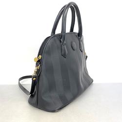 Fendi handbag pecan leather black ladies