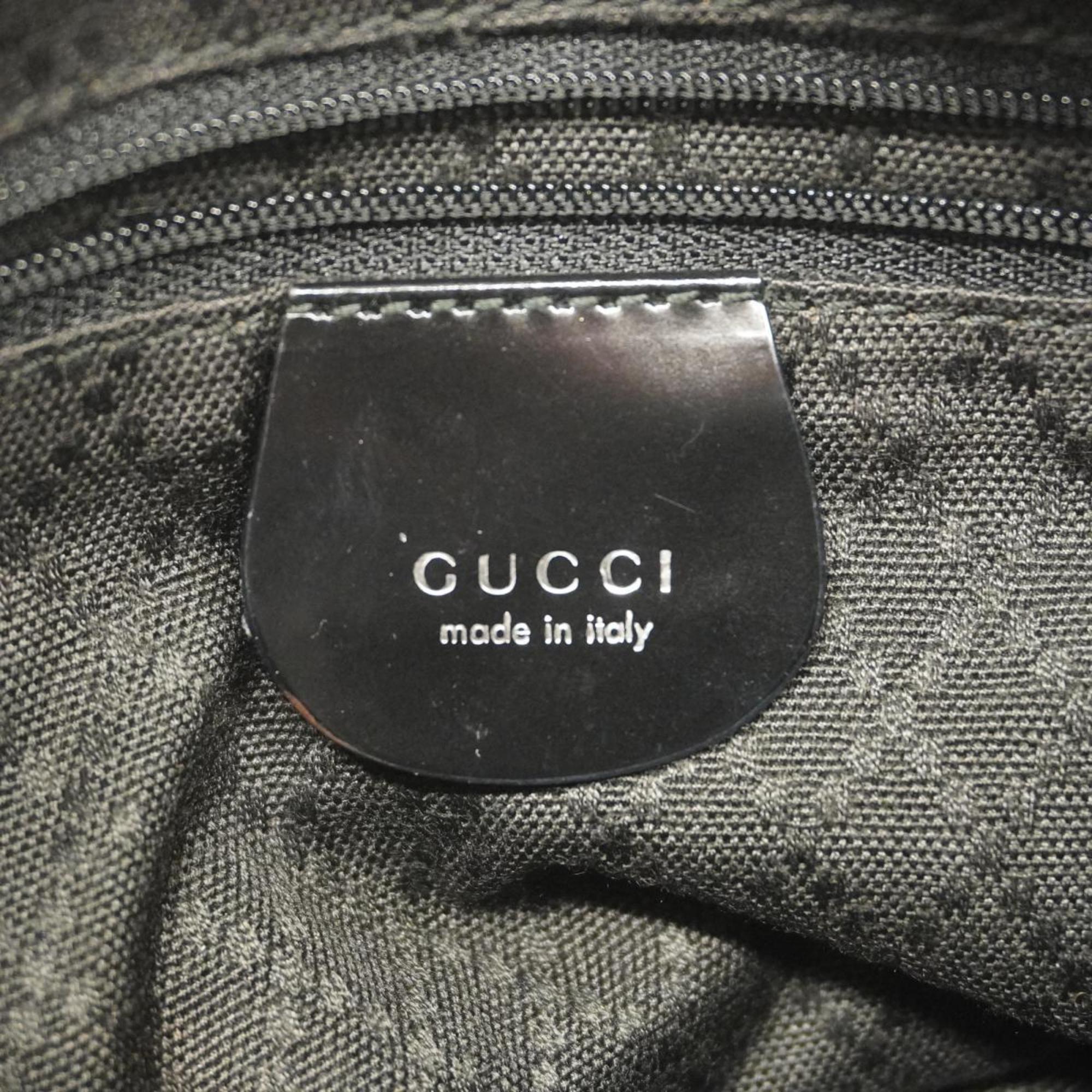 Gucci Shoulder Bag Bamboo 000 1956 0531 Nylon Black Women's