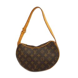 Louis Vuitton Shoulder Bag Monogram Pochette Croissant M51510 Brown Women's