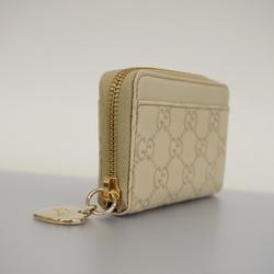 Gucci Wallet/Coin Case Guccissima 268750 Leather Ivory Champagne Men's Women's