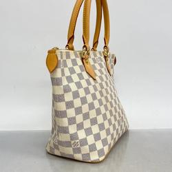 Louis Vuitton Tote Bag Damier Azur Saleya PM N51186 White Women's
