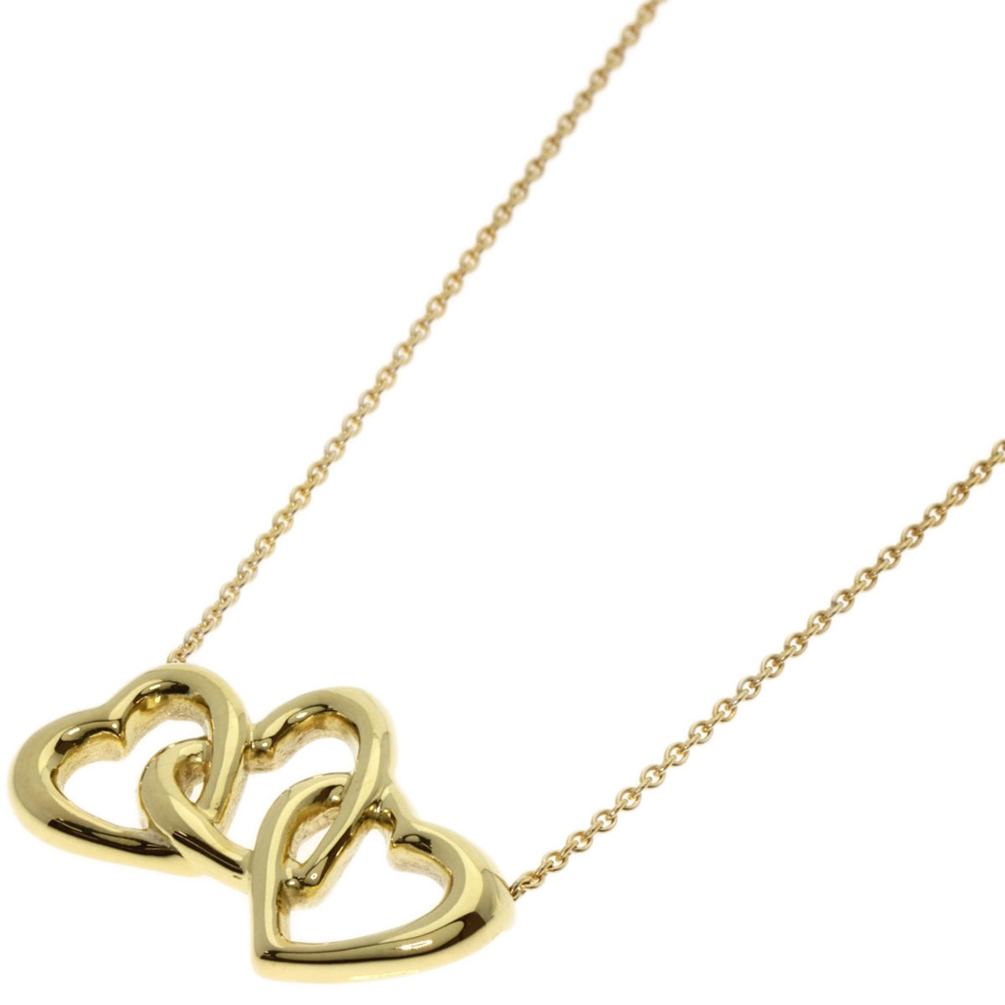 Tiffany & Co. Triple Loving Heart Necklace, 18K Yellow Gold, Women's, TIFFANY