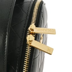 CHANEL Chanel Matelasse Chain Vanity Black AP3088 Women's Lambskin Shoulder Bag