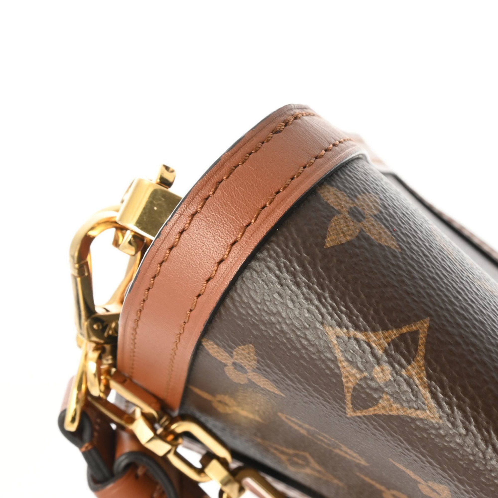 LOUIS VUITTON Louis Vuitton Monogram Reverse Dauphine MM Brown M45958 Women's Canvas Shoulder Bag