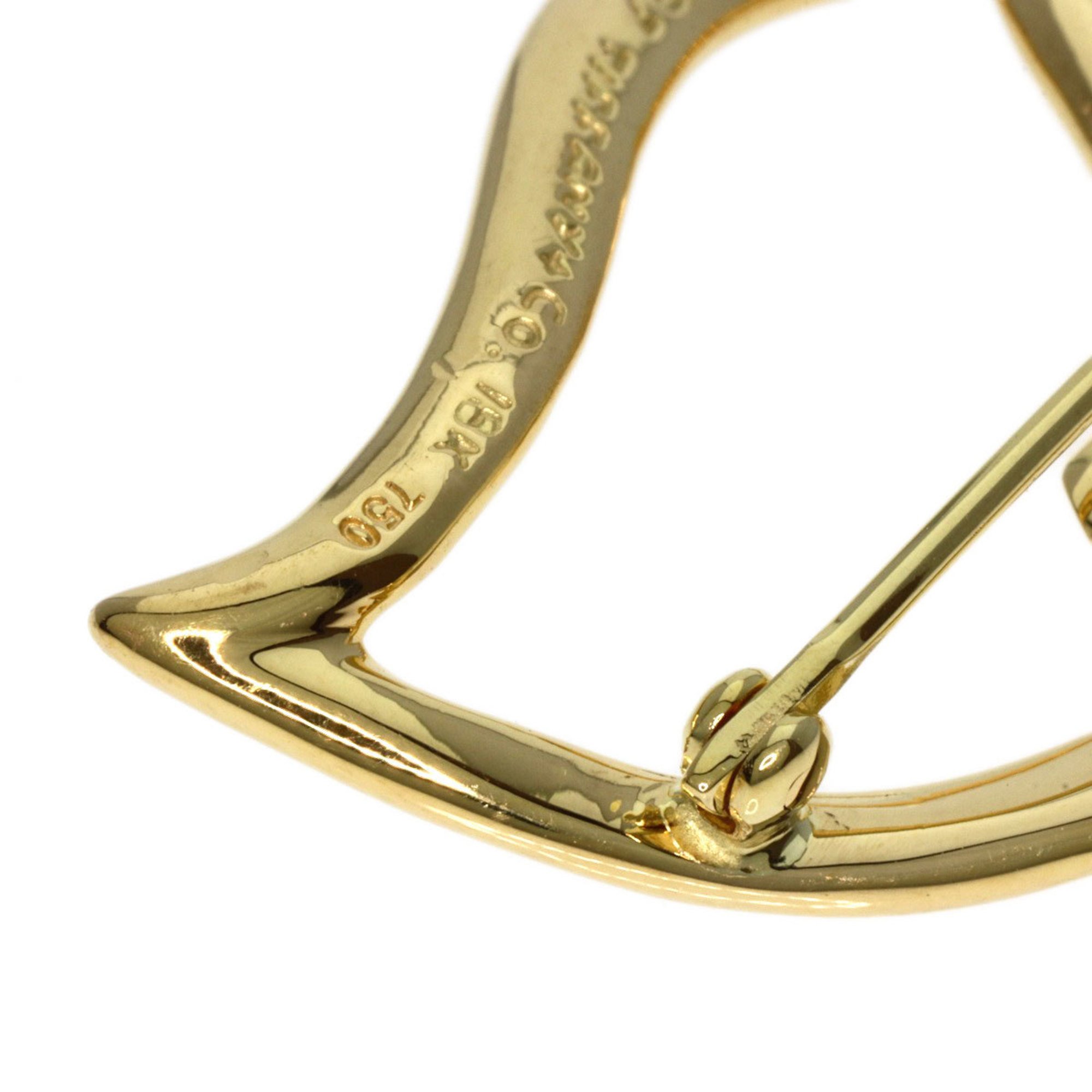 Tiffany Double Leaf Brooch, 18K Yellow Gold, Women's, TIFFANY&Co.