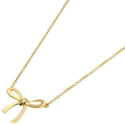 Tiffany Bow Necklace, 18K Yellow Gold, Women's, TIFFANY&Co.