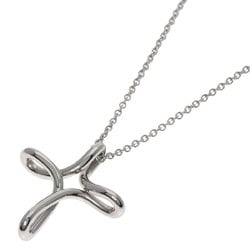 Tiffany & Co. Infinity Cross Necklace, Platinum PT950, Women's, TIFFANY