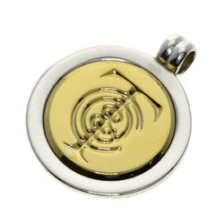 Tiffany Coin T&CO Pendant Top K18 Yellow Gold/Silver Women's TIFFANY&Co.