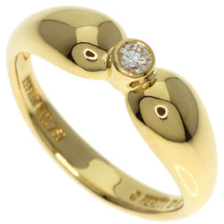 Tiffany Elsa Peretti 1P Diamond Ring, 18K Yellow Gold, Women's, TIFFANY&Co.