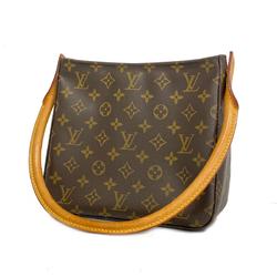 Louis Vuitton Shoulder Bag Monogram Looping MM M51146 Brown Women's