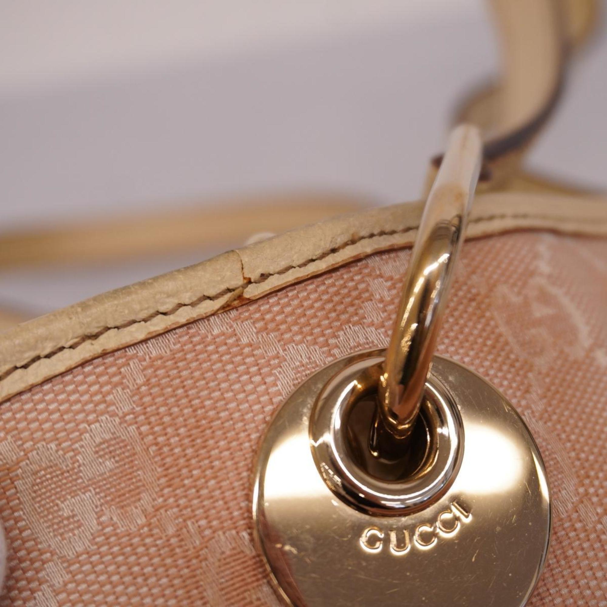 Gucci Tote Bag GG Canvas 120840 Pink Women's