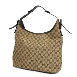 Gucci Shoulder Bag GG Canvas 106242 Brown Women's