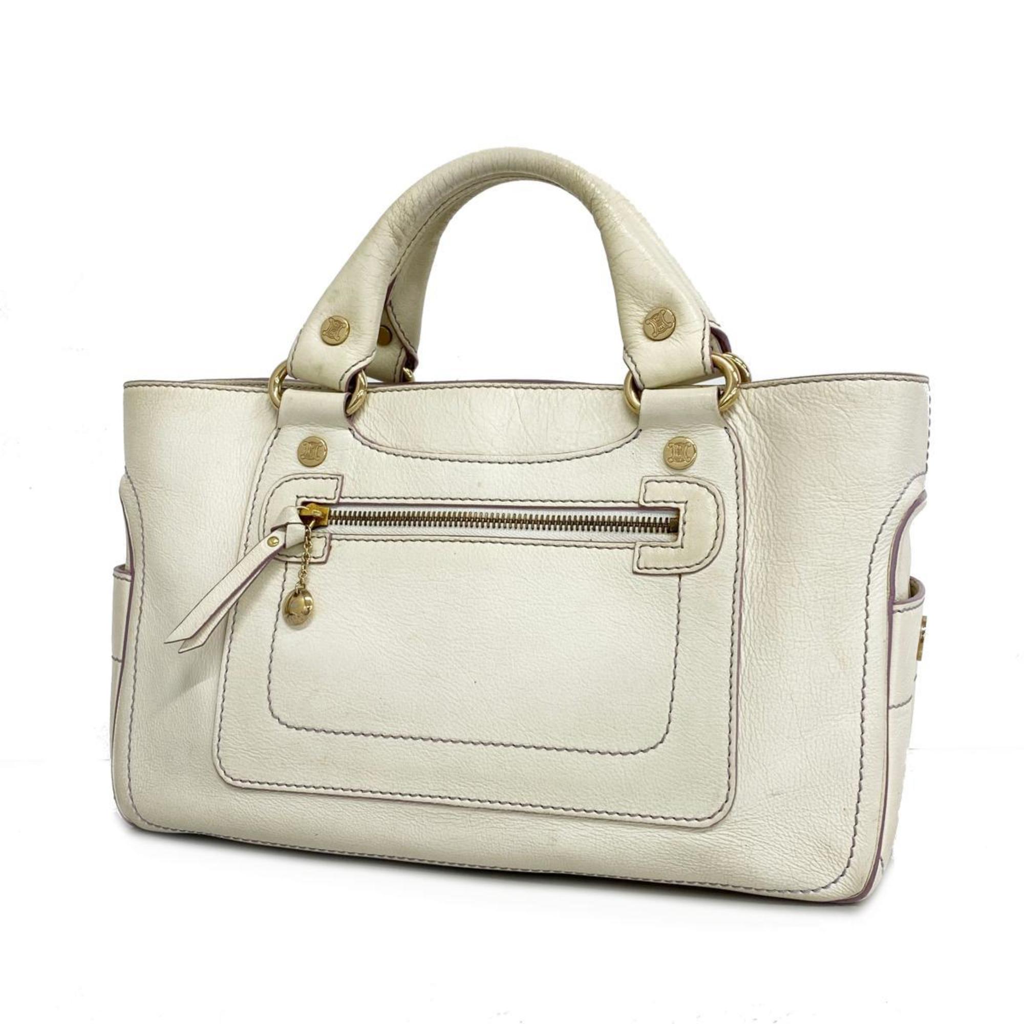 Celine handbag boogie leather white ladies