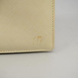 Salvatore Ferragamo Shoulder Bag Gancini Leather Ivory Women's