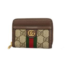 Gucci Wallet/Coin Case Ophidia 658552 Leather Brown Men's Women's
