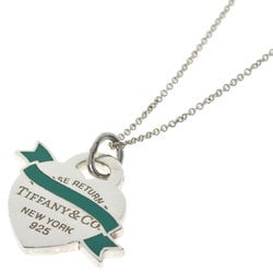 Tiffany Return to Heart Enamel Necklace Silver Women's TIFFANY&Co.