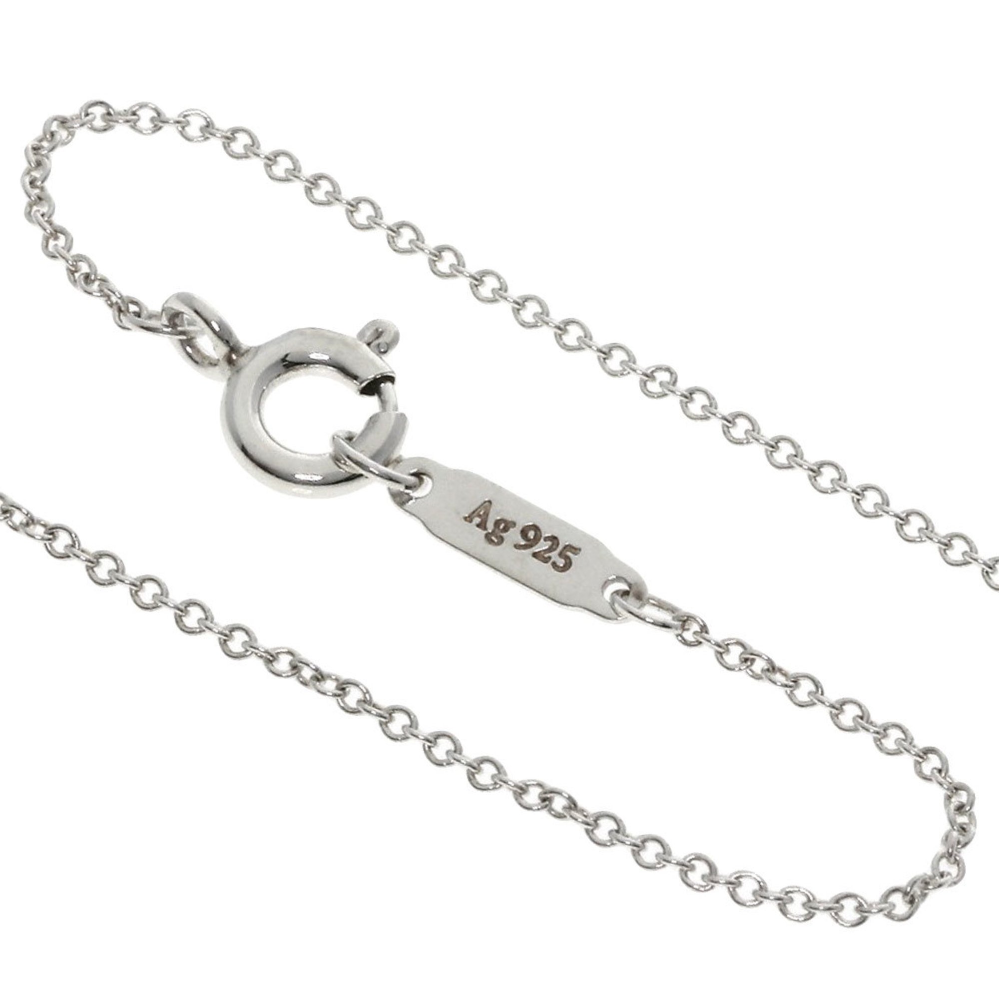 Tiffany Return to Heart Enamel Necklace Silver Women's TIFFANY&Co.