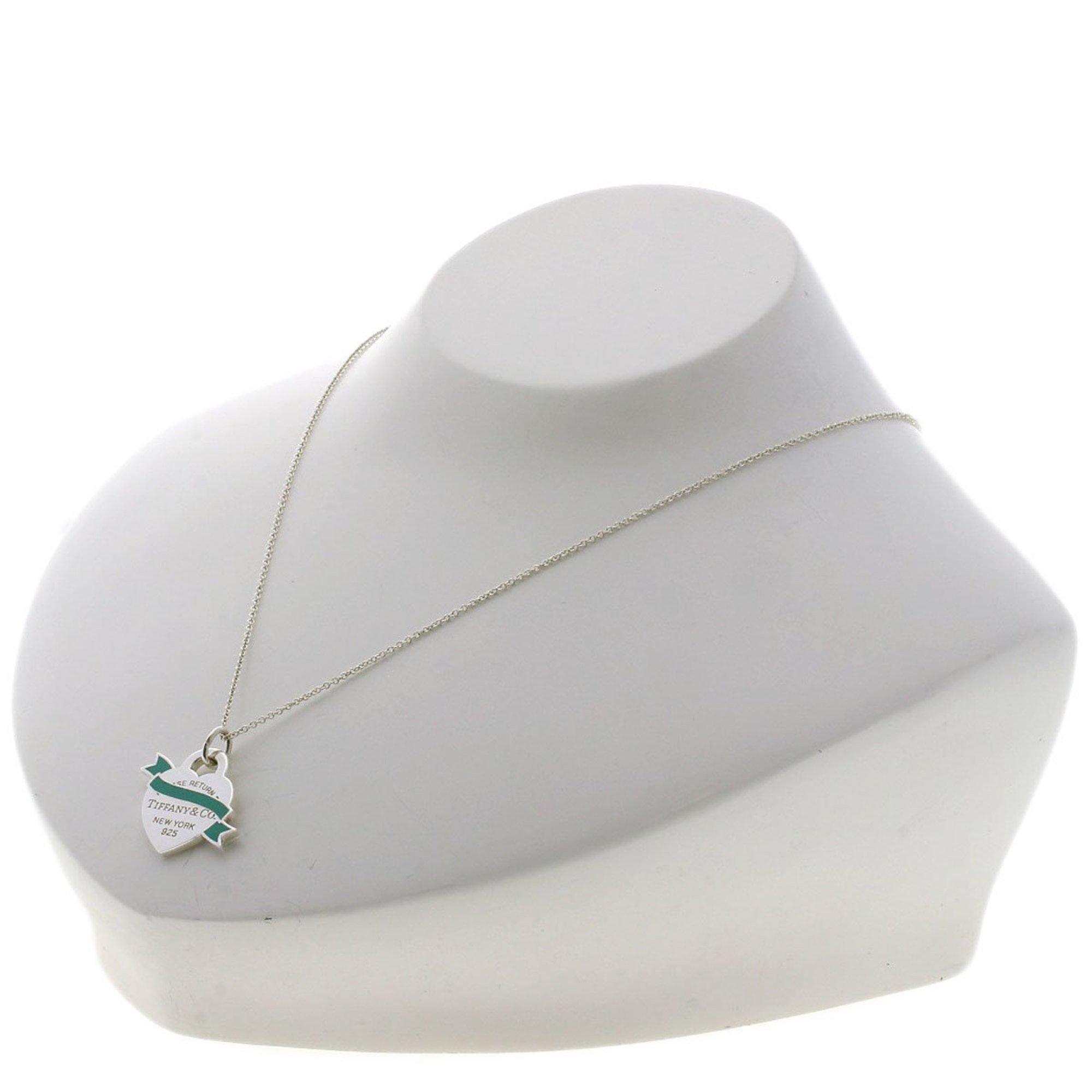 Tiffany Return to Heart Enamel Necklace Silver Women's TIFFANY&Co.