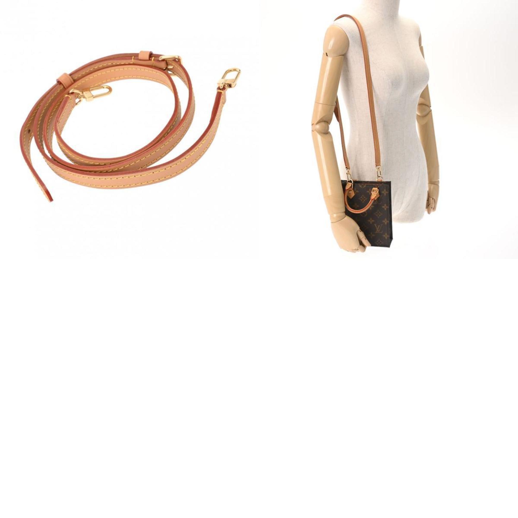 LOUIS VUITTON Louis Vuitton Monogram Petite Sac Plat Brown M69442 Women's Canvas Handbag