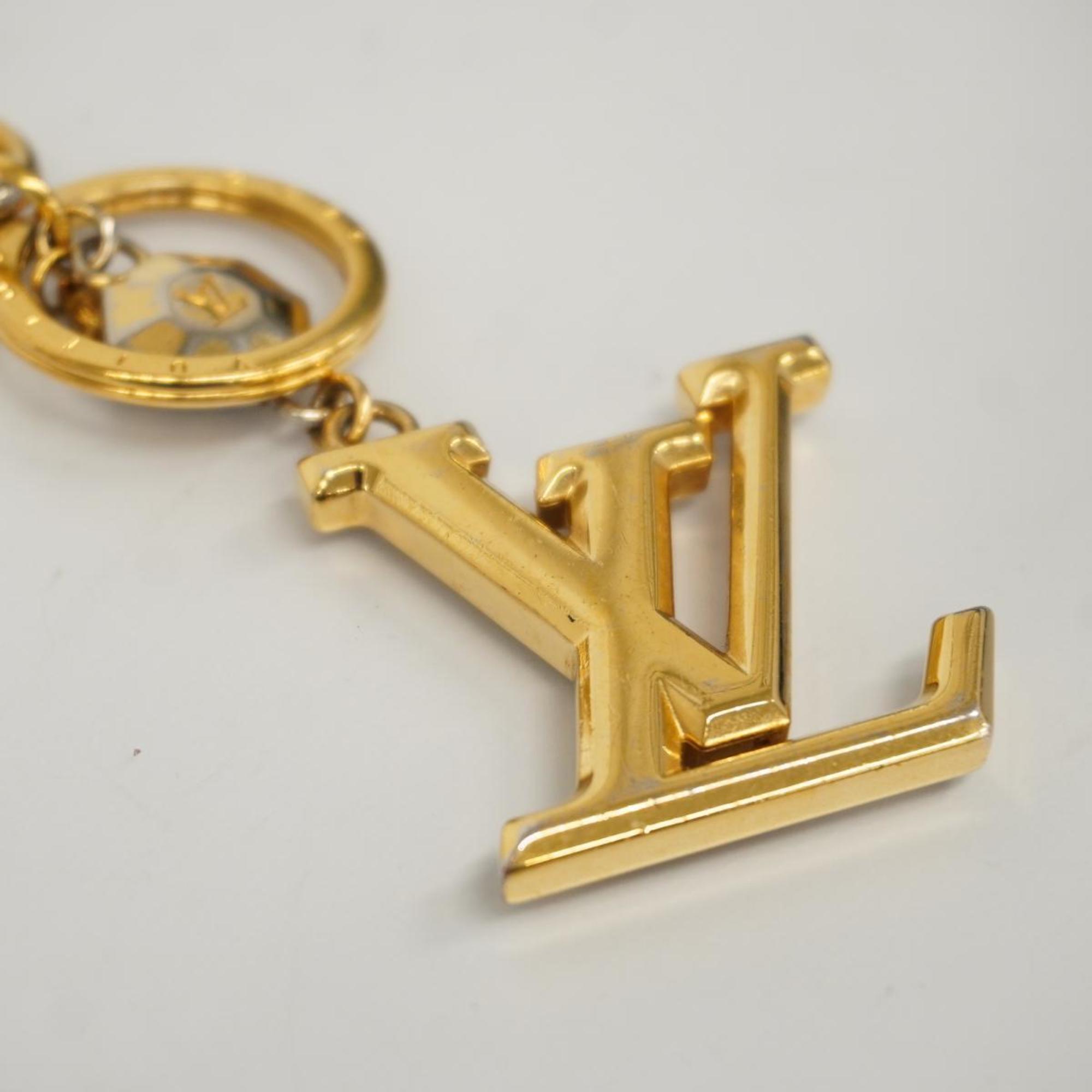 Louis Vuitton Keychain LV Facet Portocle M65216 Gold Women's