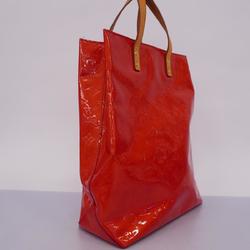 Louis Vuitton Tote Bag Vernis Reed MM M91086 Rouge Ladies