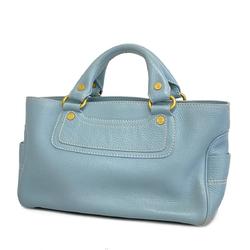 CELINE Boogie Leather Handbag Blue Women's