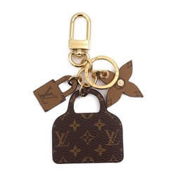 LOUIS VUITTON Louis Vuitton Illustre Back to School Monogram Keychain M01309 PVC Brown Key Ring Bag Charm