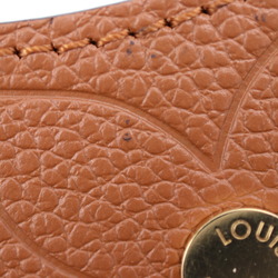 LOUIS VUITTON Louis Vuitton Porte-Clé Flower Tassel Keychain M00361 Metal Leather Gold Brown Cream Keyring Bag Charm