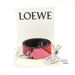 LOEWE Degrade Puzzle Bandouliere 90 Shoulder Strap 125.99UR71 Classic Calfskin Pink x Red Purple Black Replacement