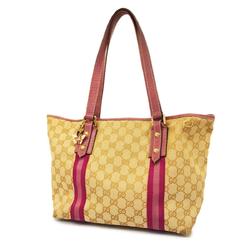 Gucci Tote Bag GG Canvas 137396 Brown Women's