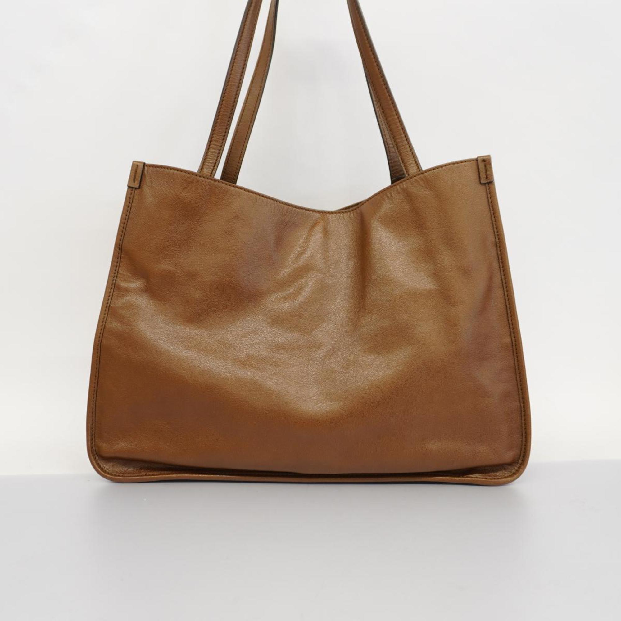 Gucci Tote Bag Horsebit 623094 Leather Brown Women's