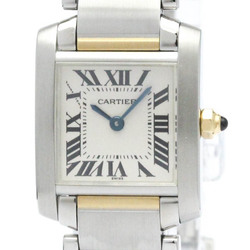 Polished CARTIER Tank Francaise 18K Gold Steel Ladies Watch W51007Q4 BF571613