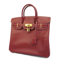 Hermes handbag Haute Couture 28 J stamp Veau Chamonix Rouge H for women