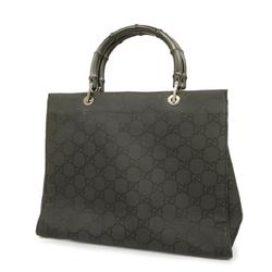 Gucci Handbag Bamboo GG Nylon 002 1010 Black Women's