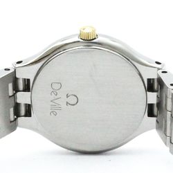 Polished OMEGA De Ville Symbol K18 Gold Stainless Steel Ladies Watch BF571272