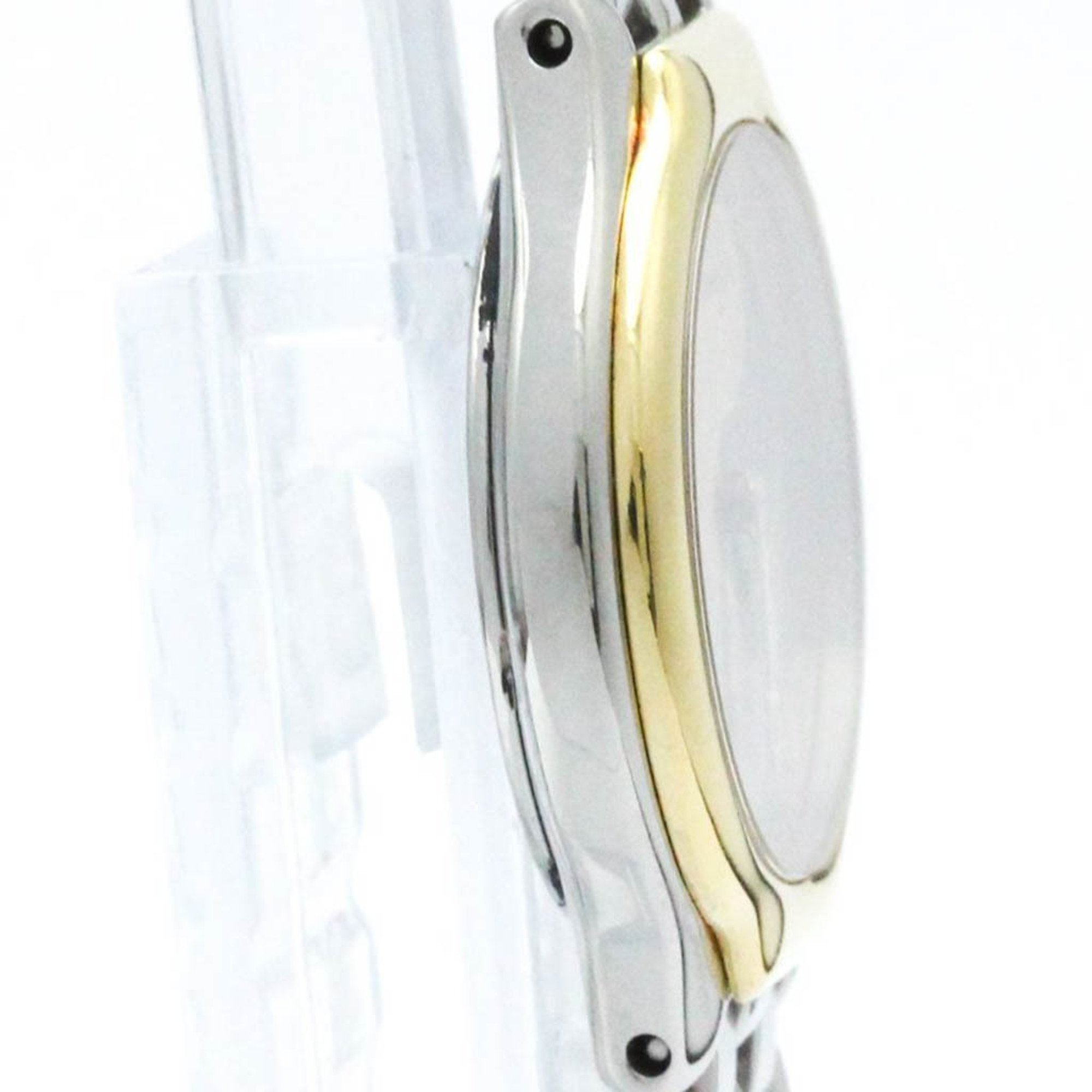 Polished OMEGA De Ville Symbol K18 Gold Stainless Steel Ladies Watch BF571272