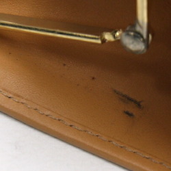 Celine Bi-fold Long Wallet Macadam PVC Leather Dark Brown Beige Women's CELINE