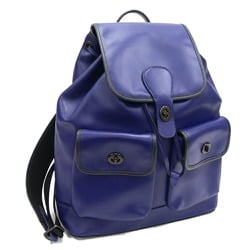 Coach Backpack Heritage C2902 Blue Leather Rucksack Day Bag Women's COACH