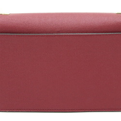 FURLA Shoulder Bag BVA6NMB Bordeaux Leather Chain Red Women's