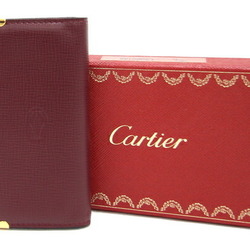 Cartier 6-ring key case Mast L3000156 Bordeaux leather wine red holder lock ladies men