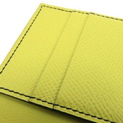 Hermes Card Case MC2 Euclidean Black Yellow Epsom Holder Pass Business Bicolor HERMES