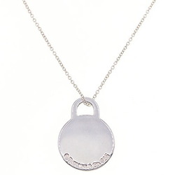 Tiffany Necklace Return to SV Sterling Silver 925 RTT Round Tag Choker Pendant for Women TIFFANY&Co.