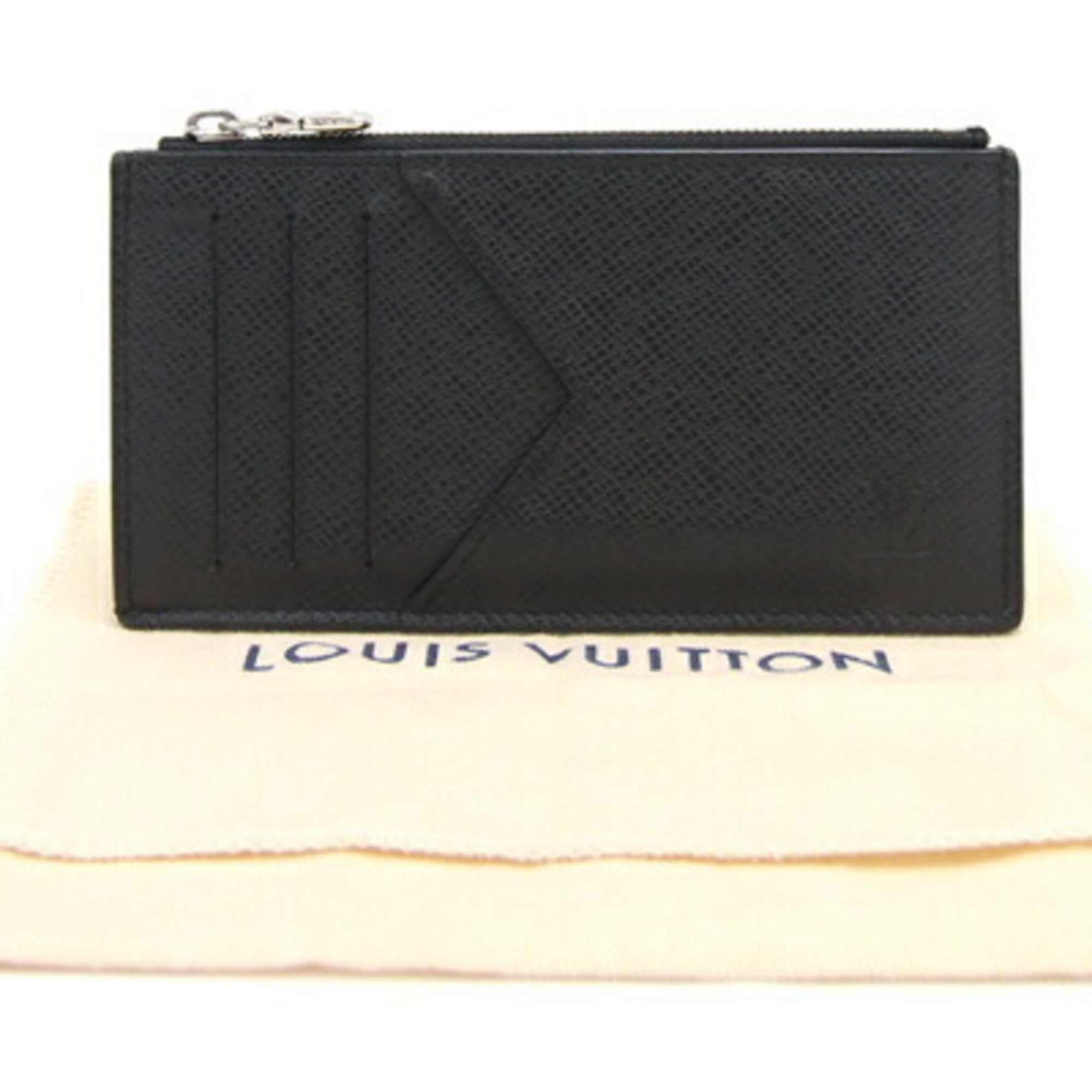 Louis Vuitton Coin Case Taiga Card Holder M62914 Noir Fragment Purse Pass Men's LOUIS VUITTON